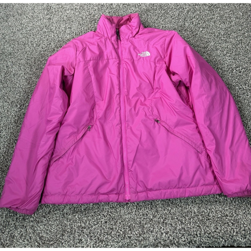 The North Face Insulated Jacket Women's Size Medium Pink Full Zip Outdoor